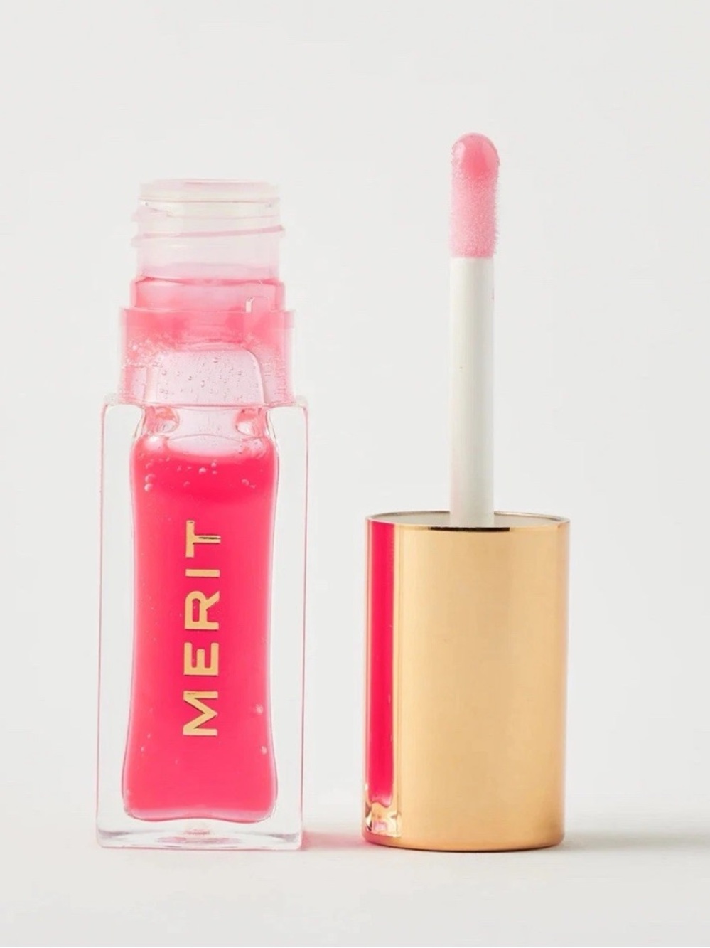 MERIT Shade Slick Gelée Sheer Tinted Lip Oil Les Deux NEW
